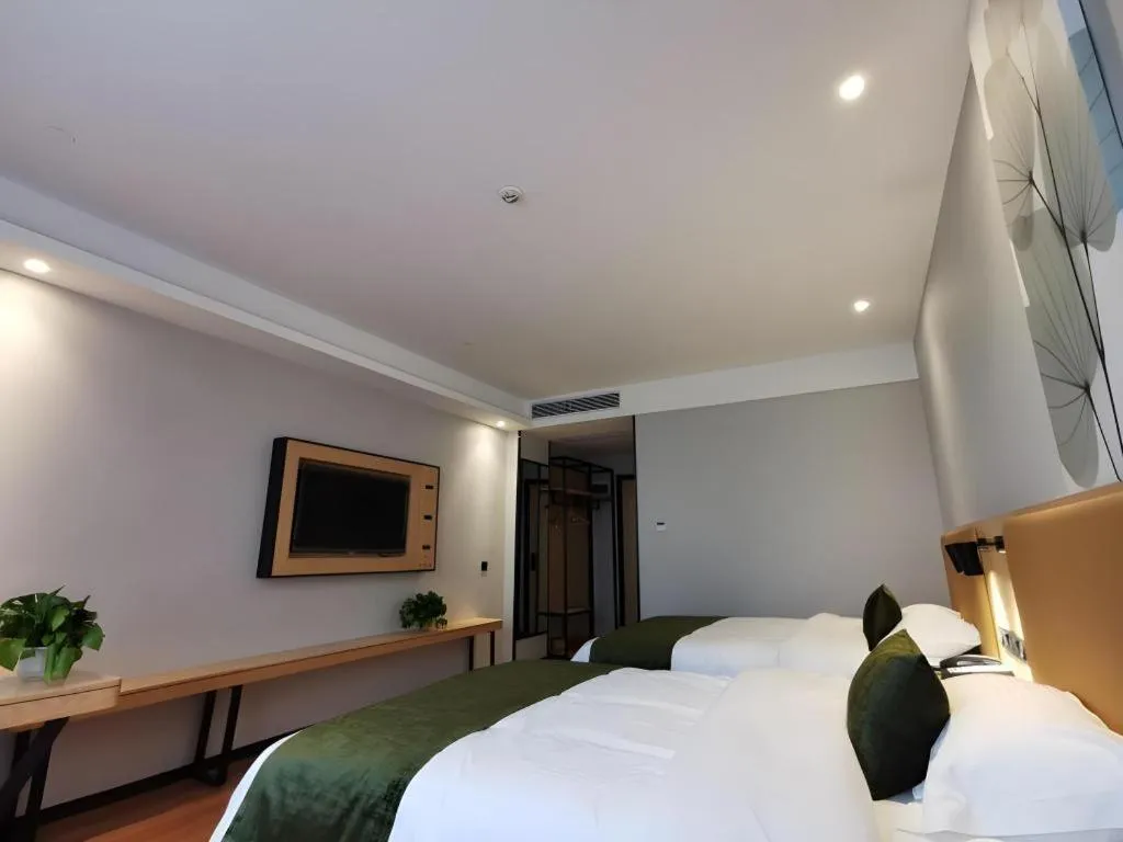 Bed in GreenTree Inn Ganzhou Gan County Bus Station