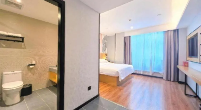 Bed in GreenTree Inn Ganzhou Gan County Bus Station