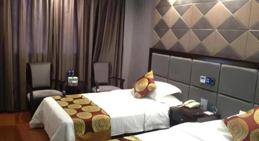 Bed in GreenTree Inn Wuxi Xinwu District Meicun Town Taibo Avenue