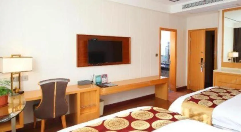 Bed in GreenTree Inn Wuxi Xinwu District Meicun Town Taibo Avenue
