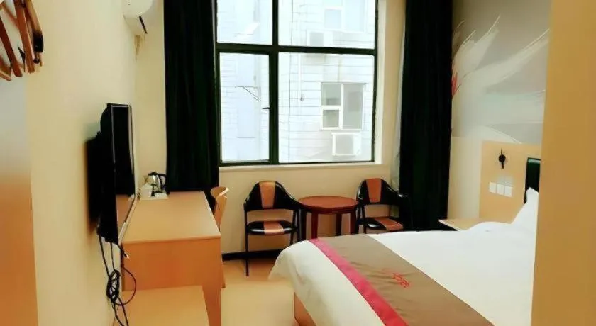 Bed in Thank Hotel Jiangxi Jiujiang Lianxi District Railway Station Square