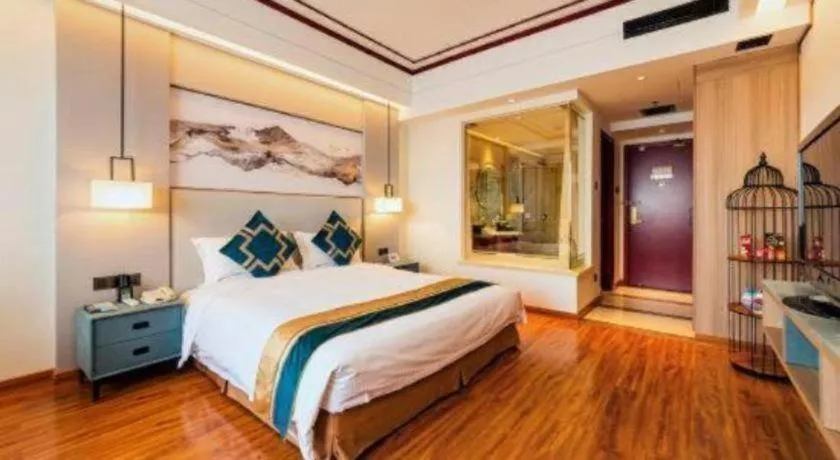 Bed in Junyu Grand Hotel Qinhuangdao