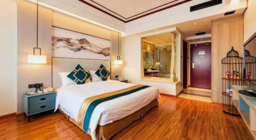 Bed in Junyu Grand Hotel Qinhuangdao