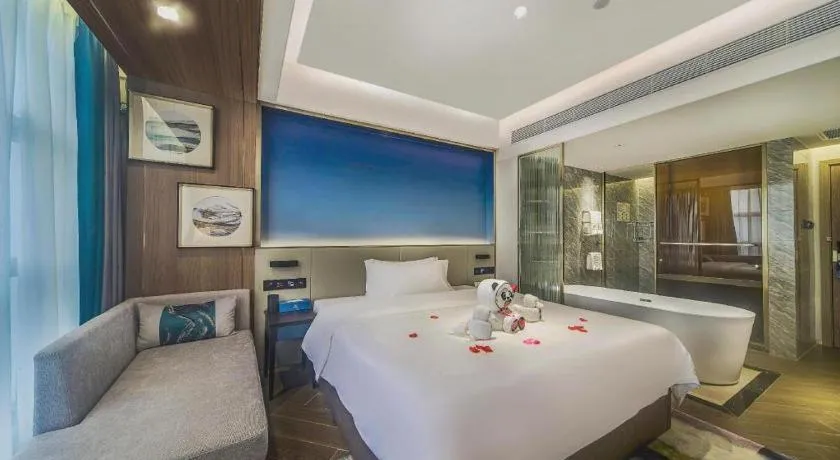 Bed in Xinyuan Hot Spring Hotel