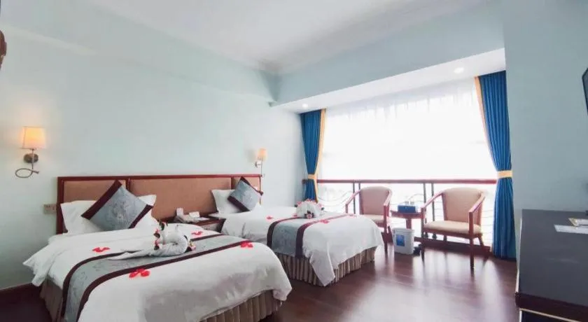Bed in Xinyuan Hot Spring Hotel