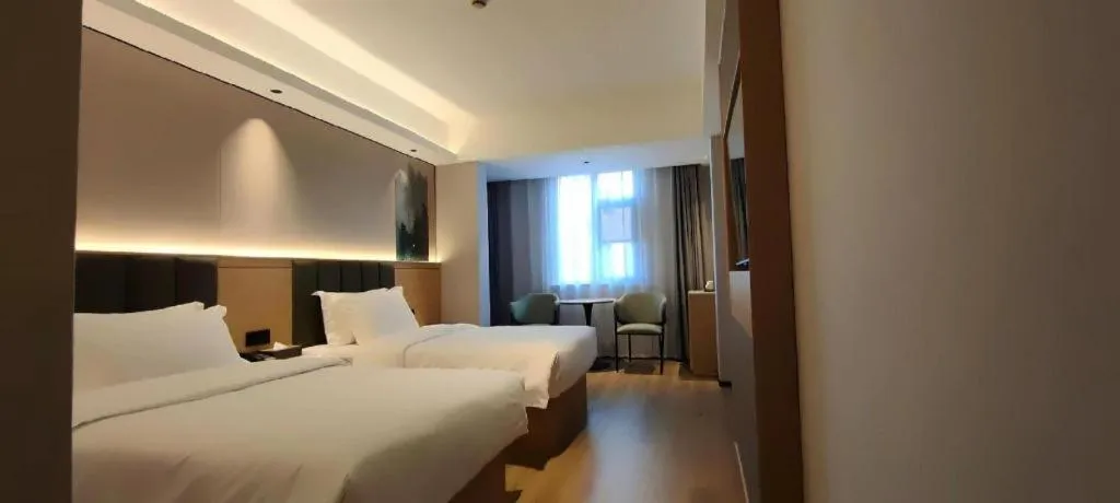 Bed in GreenTree Inn Suzhou Wuzhong