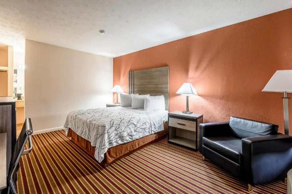 Bed in Americas Best Value Inn Heflin