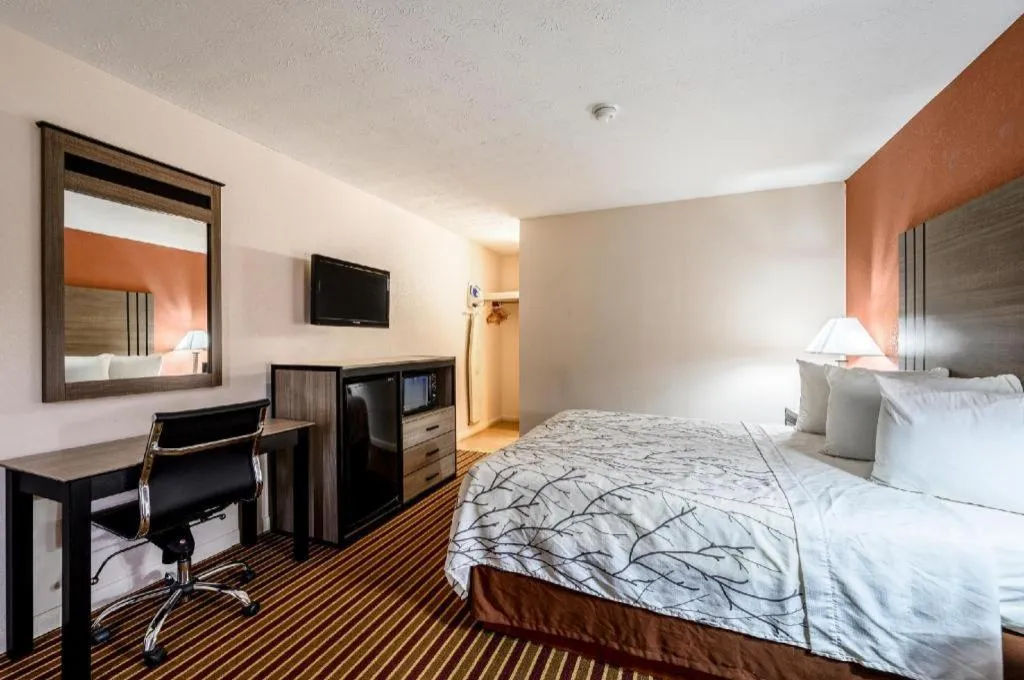 Bed in Americas Best Value Inn Heflin