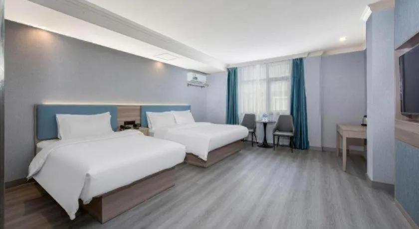 Bed in GreenTree Inn Hotel - Nantong Hongming Plaza