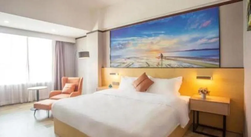 Bed in GreenTree Inn Zhongshan Nanlang Metro Station Branch