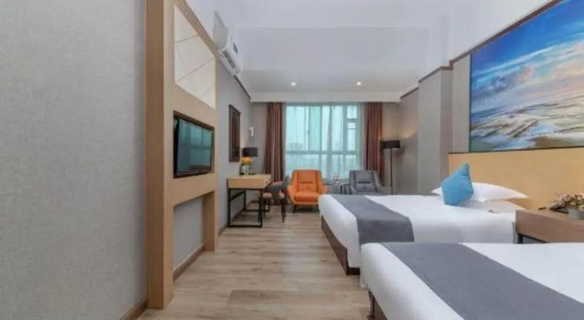 Bed in GreenTree Inn Zhongshan Nanlang Metro Station Branch