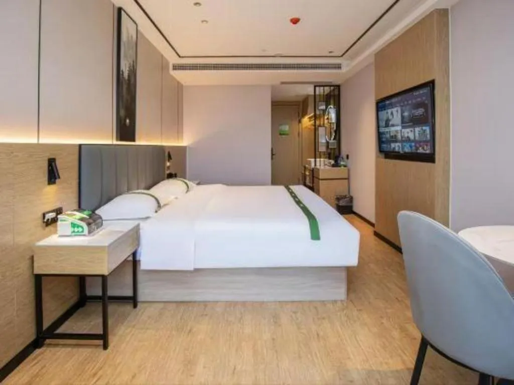 Bed in GreenTree Inn Bengbu Huaihe Walking Street