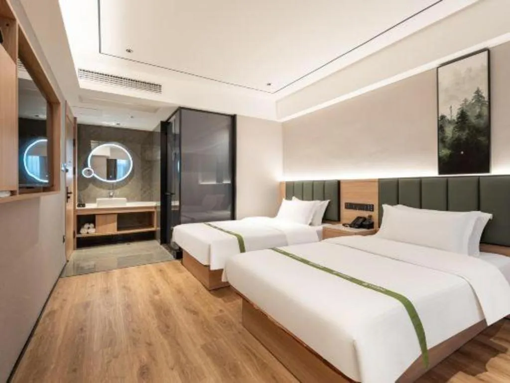 Bed in GreenTree Inn Bengbu Huaihe Walking Street