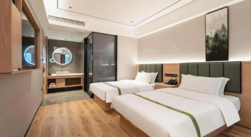 Bed in GreenTree Inn Bengbu Huaihe Walking Street