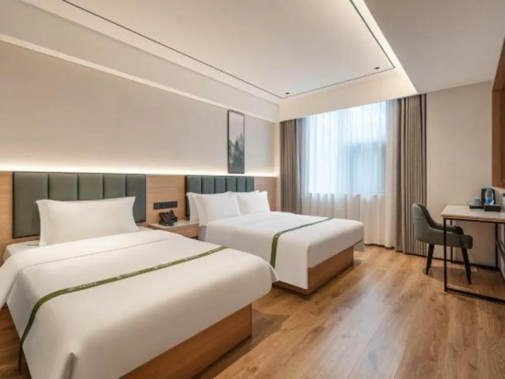 Bed in GreenTree Inn Bengbu Huaihe Walking Street