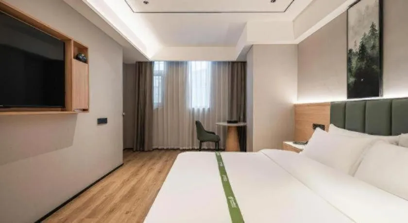 Bed in GreenTree Inn Bengbu Huaihe Walking Street
