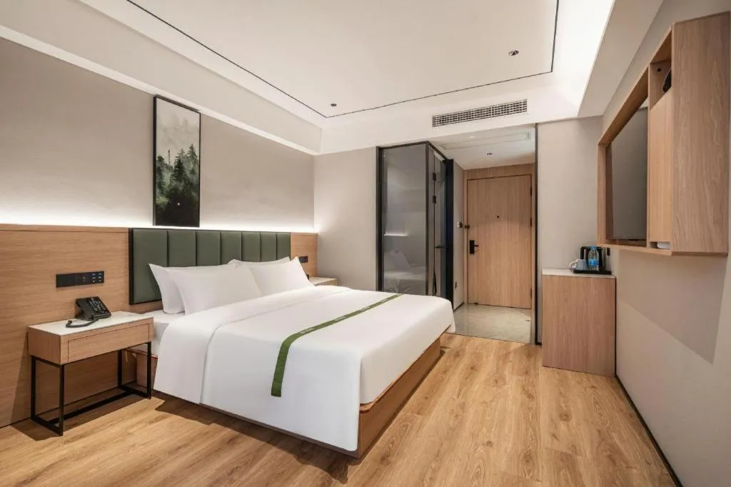 Bed in GreenTree Inn Bengbu Huaihe Walking Street