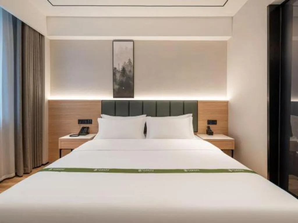Bed in GreenTree Inn Bengbu Huaihe Walking Street