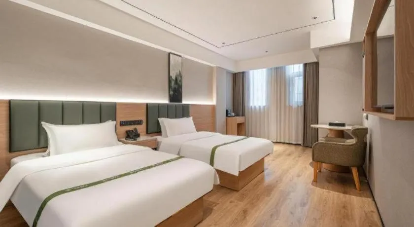 Bed in GreenTree Inn Bengbu Huaihe Walking Street