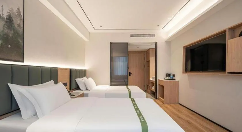 Bed in GreenTree Inn Bengbu Huaihe Walking Street