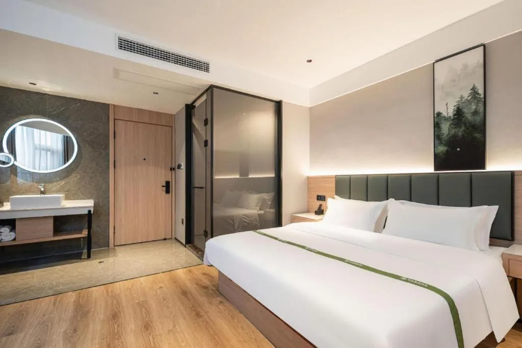 Bed in GreenTree Inn Bengbu Huaihe Walking Street