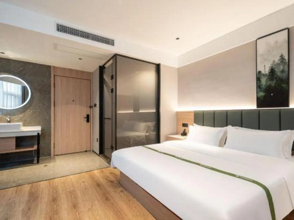 Bed in GreenTree Inn Bengbu Huaihe Walking Street