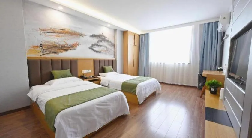 Bed in GreenTree Inn Gaoyou Government