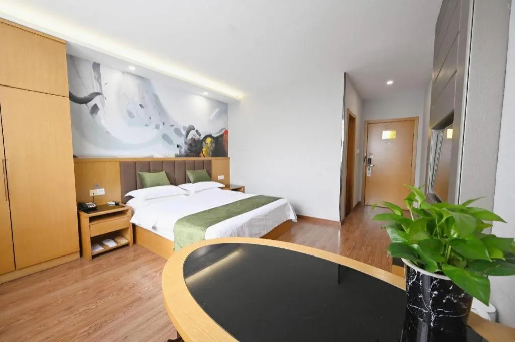 Bed in GreenTree Inn Gaoyou Government