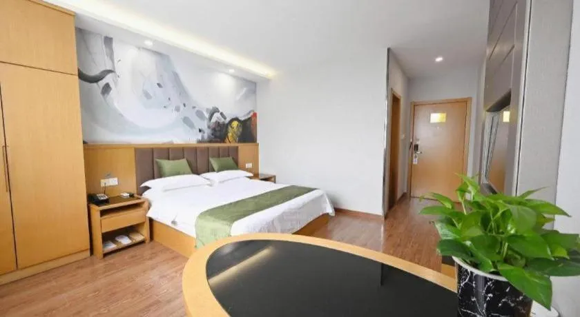 Bed in GreenTree Inn Gaoyou Government