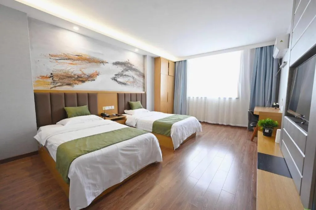Bed in GreenTree Inn Gaoyou Government