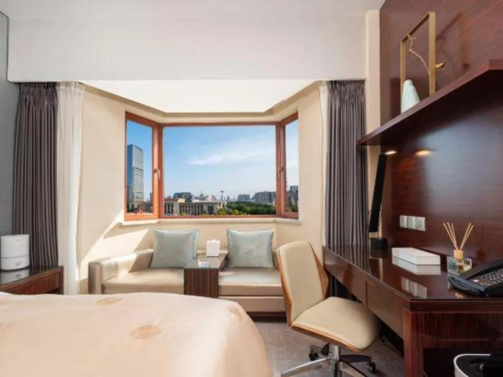 Bed in Shijiazhuang International Building Hotel