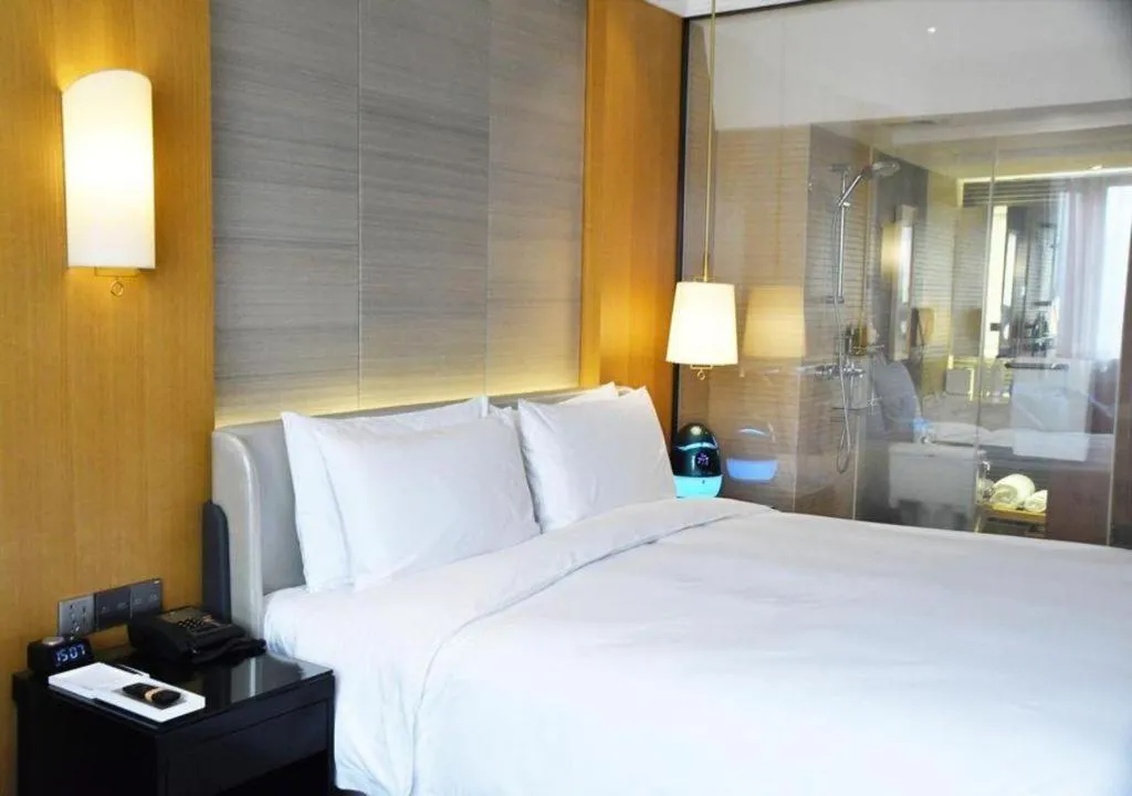 Bed in Shijiazhuang International Building Hotel