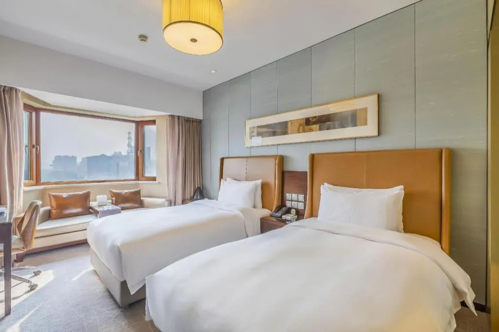 Bed in Shijiazhuang International Building Hotel