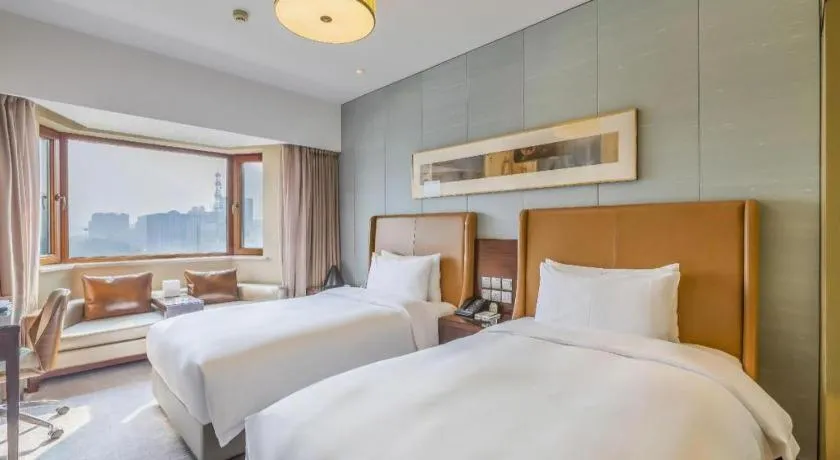 Bed in Shijiazhuang International Building Hotel