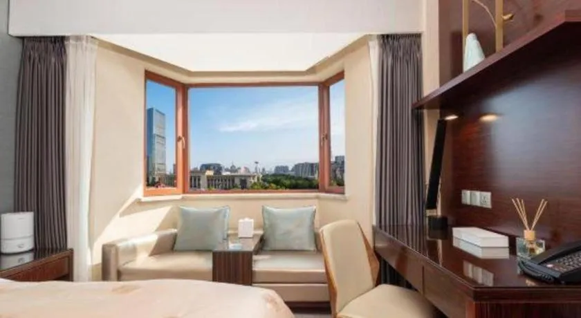 Bed in Shijiazhuang International Building Hotel