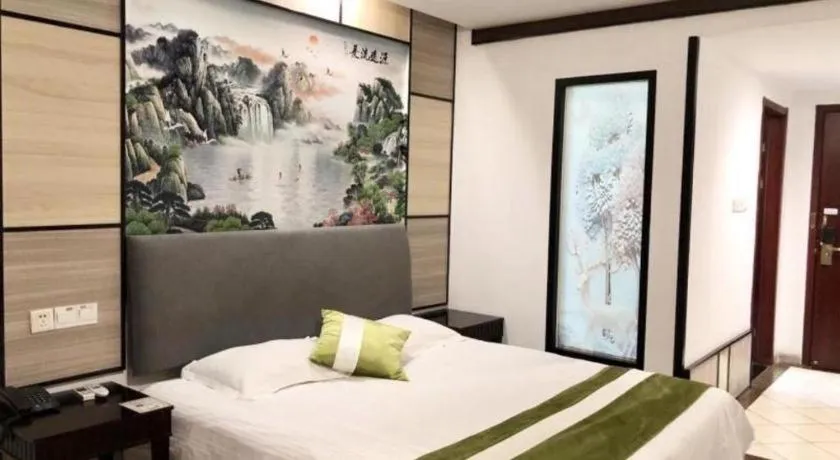 Bed in GreenTree Inn Taicang Baolong Square Hotel