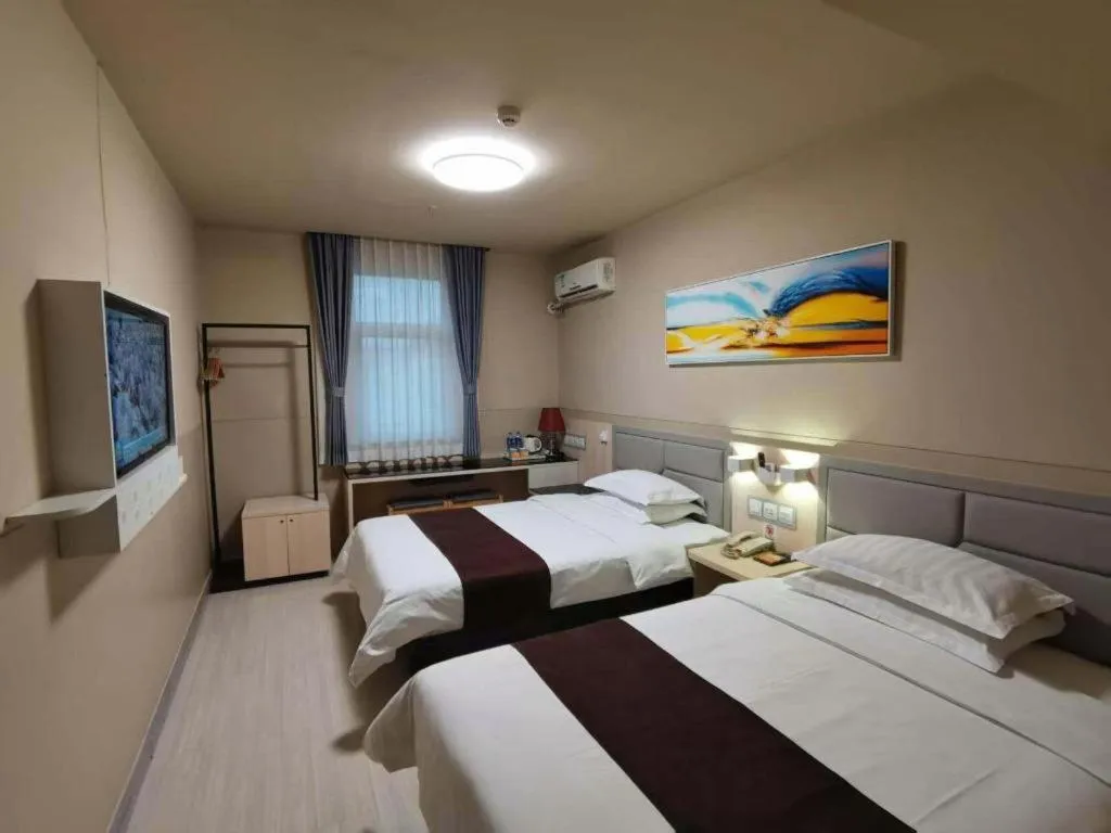 Bed in Jinjiang Inn Taiyuan Longtan Park