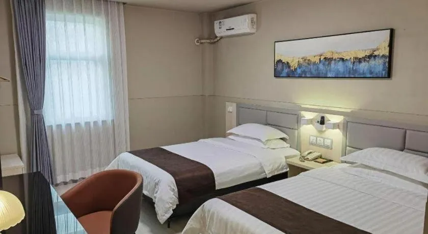 Bed in Jinjiang Inn Taiyuan Longtan Park