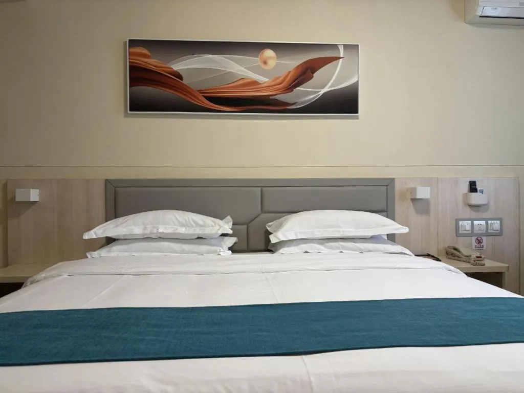 Bed in Jinjiang Inn Taiyuan Longtan Park