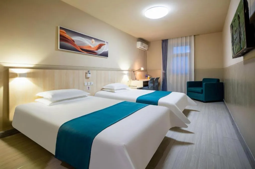 Bed in Jinjiang Inn Taiyuan Longtan Park