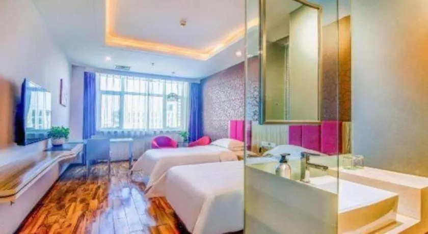 Bed in Shanshui Trend Hotel Beijing International Airport Branch