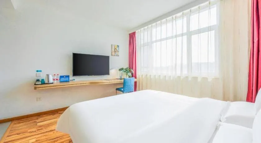 Bed in Shanshui Trend Hotel Beijing International Airport Branch