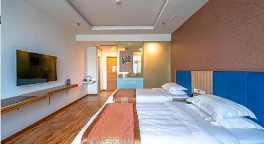 Bed in Shanshui Trend Hotel Beijing International Airport Branch