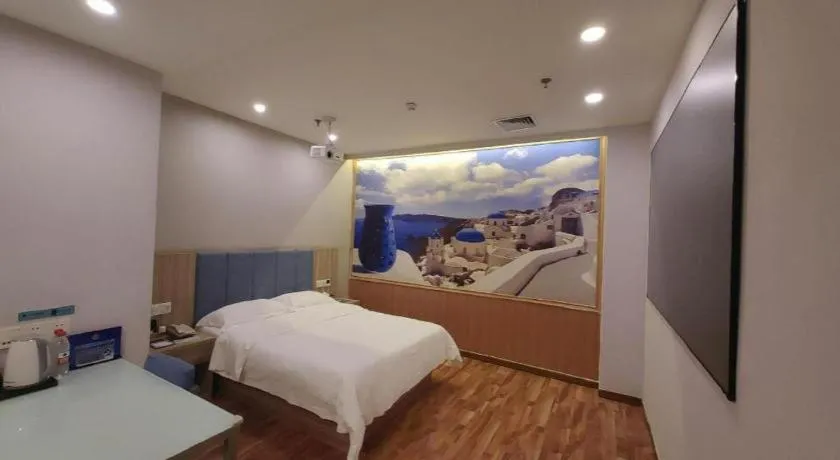 Bed in Shanshui Trend Hotel Beijing International Airport Branch