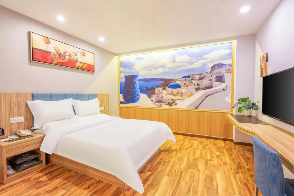 Bed in Shanshui Trend Hotel Beijing International Airport Branch