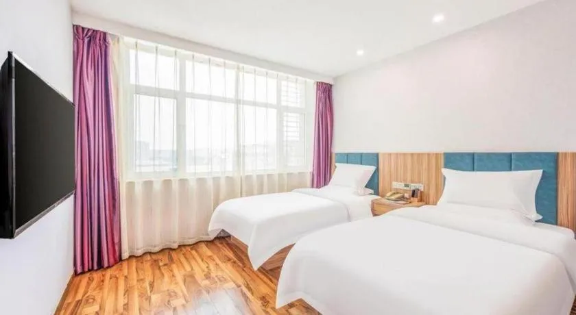 Bed in Shanshui Trend Hotel Beijing International Airport Branch