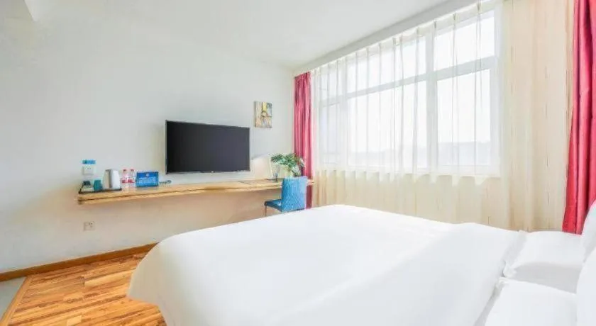 Bed in Shanshui Trend Hotel Beijing International Airport Branch