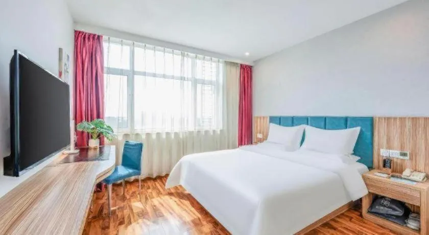 Bed in Shanshui Trend Hotel Beijing International Airport Branch