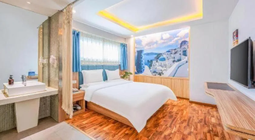 Bed in Shanshui Trend Hotel Beijing International Airport Branch