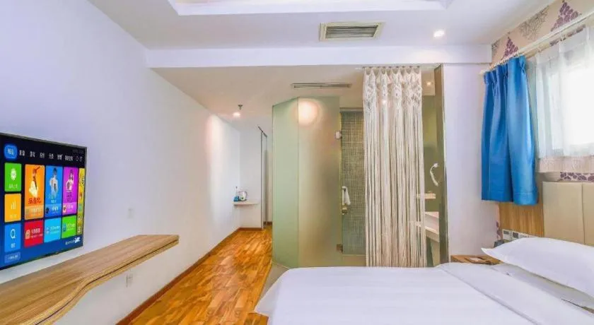 Bed in Shanshui Trend Hotel Beijing International Airport Branch